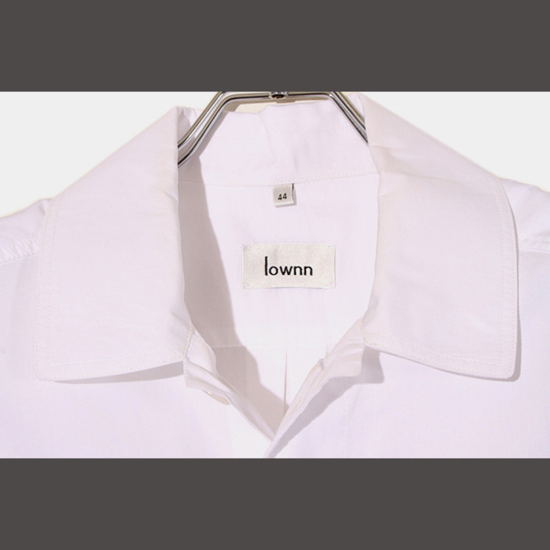 lown ローン 半袖 ミニマルシャツ 44 WHITE ホワイト /○の通販 by