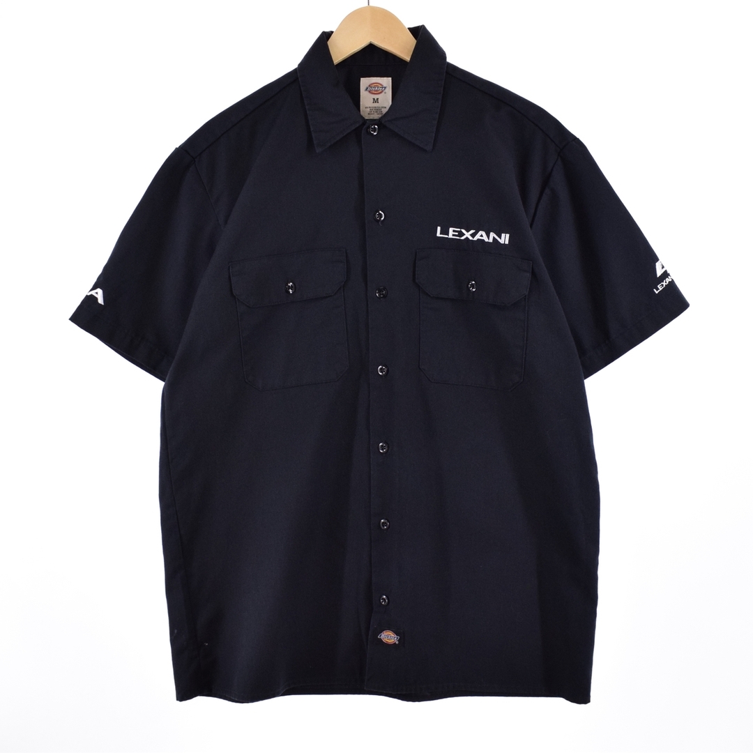 ディッキーズ Dickies 袖刺繍 半袖 ワークシャツ メンズL /eaa336074