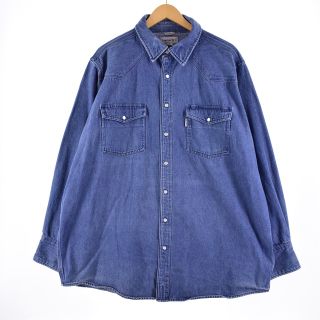 カーハート(carhartt)の古着 カーハート Carhartt RELAXED FIT 長袖 デニム ウエスタンシャツ メンズXXL /eaa335201(シャツ)