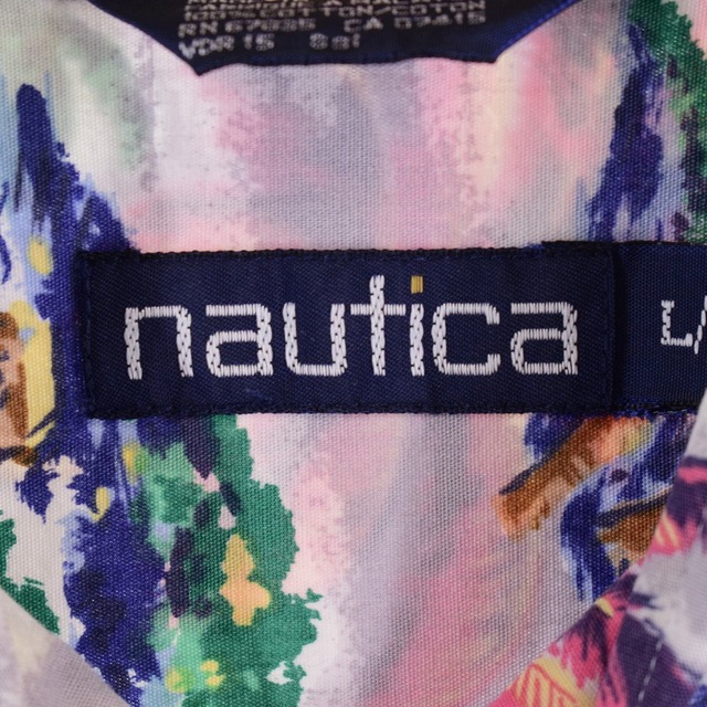 NAUTICA(ノーティカ)の古着 ノーティカ NAUTICA 総柄 ハワイアンアロハシャツ メンズXL /eaa334430 メンズのトップス(シャツ)の商品写真