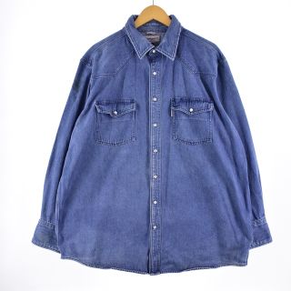 カーハート(carhartt)の古着 カーハート Carhartt RELAXED FIT 長袖 デニム ウエスタンシャツ メンズXXL /eaa335204(シャツ)