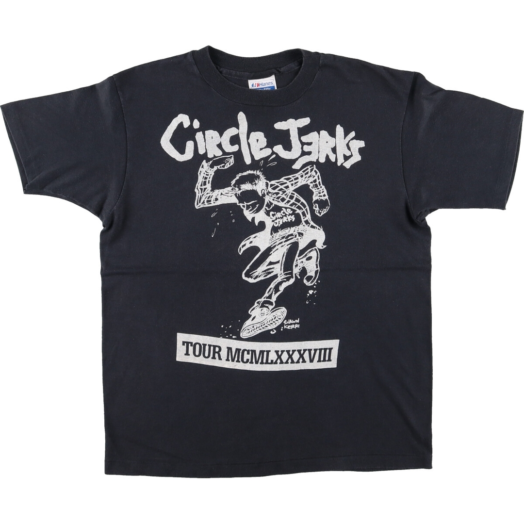 90年代 ヘインズ Hanes CIRCLE JERKS サークルジャークス TOUR NCNL XXXVIII ツアー バンドTシャツ バンT USA製 メンズM ヴィンテージ /evb001843