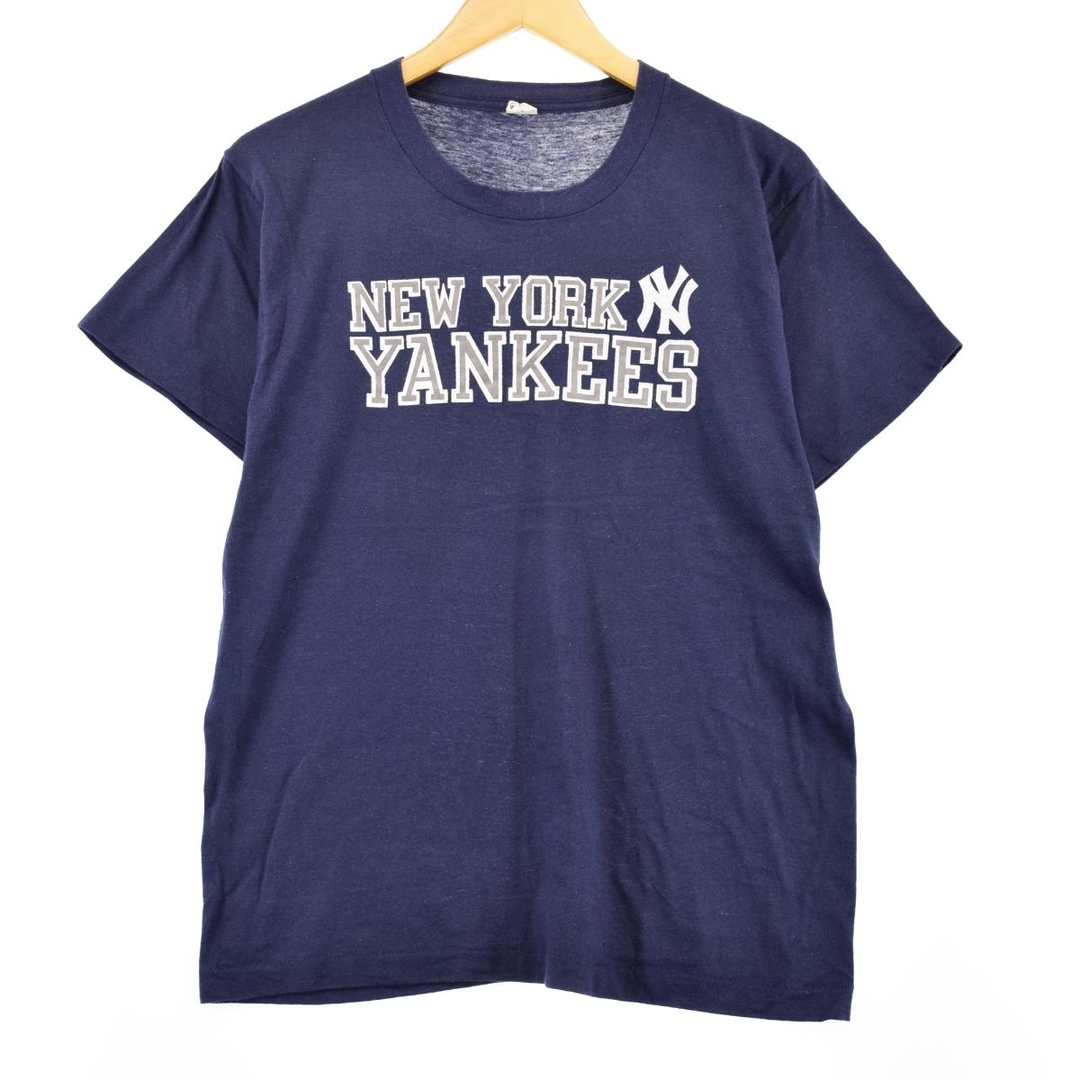 80年代 スクリーンスターズ SCREEN STARS MLB NEWYORK YANKEES ニューヨークヤンキース スポーツプリントTシャツ USA製 メンズM ヴィンテージ /eaa326457