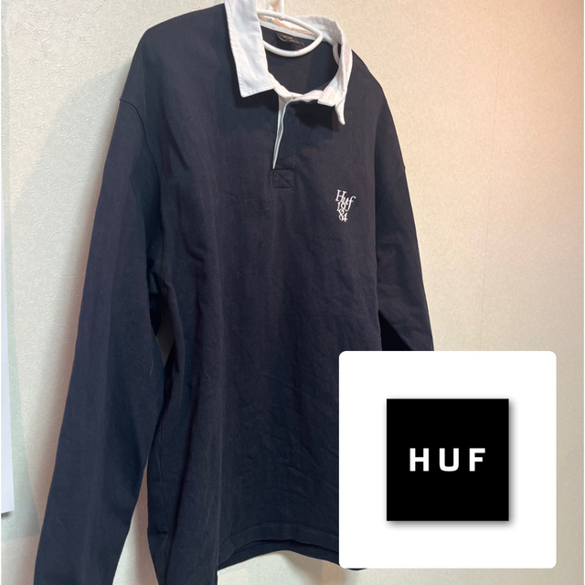 HUF スゥェットポロシャツ