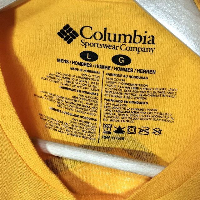 Columbia(コロンビア)の古着　コロンビア　長袖　ワンポイントロゴ　バックプリント　ロングTシャツ メンズのトップス(Tシャツ/カットソー(七分/長袖))の商品写真