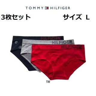 トミーヒルフィガー(TOMMY HILFIGER)のTOMMY HILFIGERレディース ショーツ 女性用 3枚セット  L(ショーツ)
