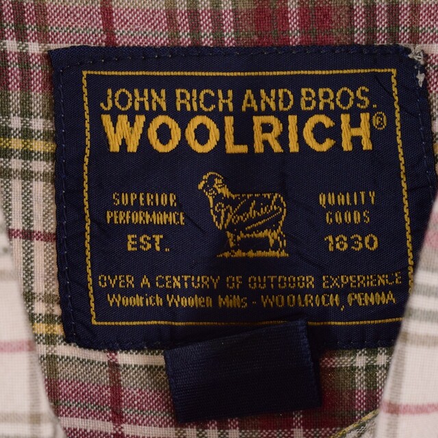 WOOLRICH(ウールリッチ)の古着 ウールリッチ WOOLRICH 半袖 チェックシャツ メンズXXL /eaa334409 メンズのトップス(シャツ)の商品写真