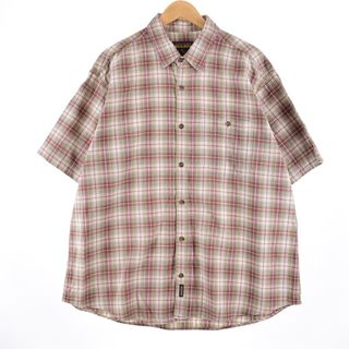 ウールリッチ(WOOLRICH)の古着 ウールリッチ WOOLRICH 半袖 チェックシャツ メンズXXL /eaa334409(シャツ)