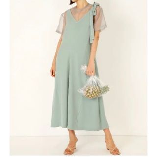 ルシェルブルー(LE CIEL BLEU)の半額以下❤️新品タグ付❤️ルシェルブルー Bow Knot Dress(ひざ丈ワンピース)