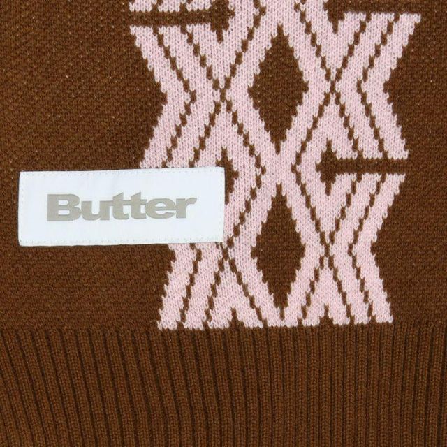 バター バターグッズ カーディガン 新品 タグ付き ブラウン BROWN Lの