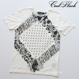 コールブラック(COALBLACK)のCoalblack コールブラック　バンダナプリント　ポケットTシャツ　ホワイト(Tシャツ/カットソー(半袖/袖なし))