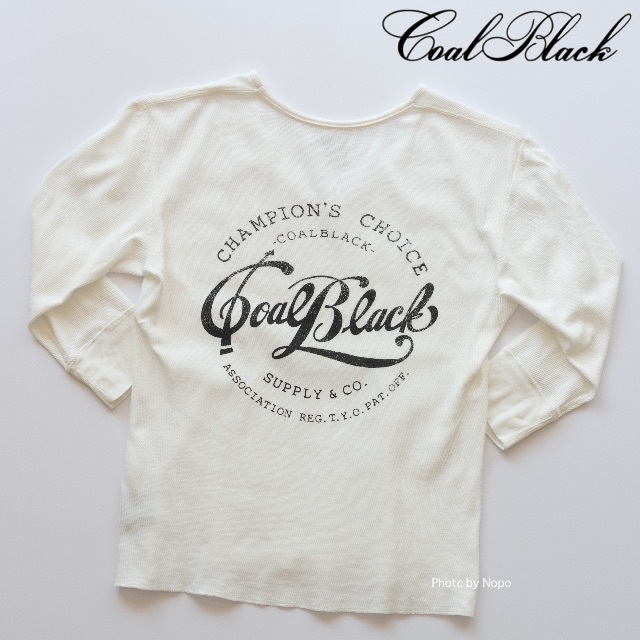 COALBLACK(コールブラック)のCoalblack コールブラック　ロゴプリントサーマルTシャツ　ホワイト メンズのトップス(Tシャツ/カットソー(七分/長袖))の商品写真