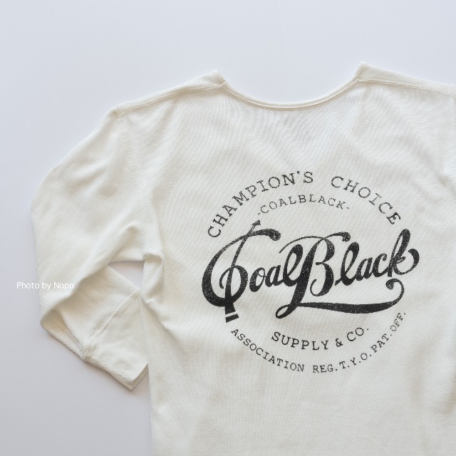 COALBLACK(コールブラック)のCoalblack コールブラック　ロゴプリントサーマルTシャツ　ホワイト メンズのトップス(Tシャツ/カットソー(七分/長袖))の商品写真