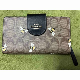 COACH 二つ折り財布 蜂