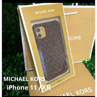 マイケルコース(Michael Kors)のマイケルコース☆新品☆ iPhone 11 / XR ケース/ブラウン(iPhoneケース)