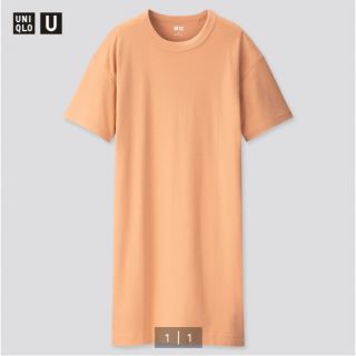 ユニクロ(UNIQLO)の送料込＊未使用 ユニクロ＊クルーネックTワンピース(ひざ丈ワンピース)