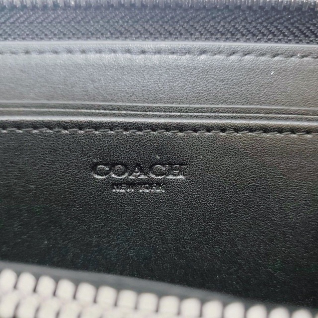 コーチ COACH シグネチャー 長財布 ストラップ 未使用 ブラック系 5