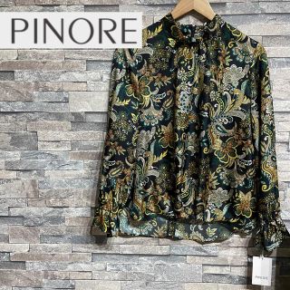 新品　PINORE　プリーツシャツブラウス　サイズ40