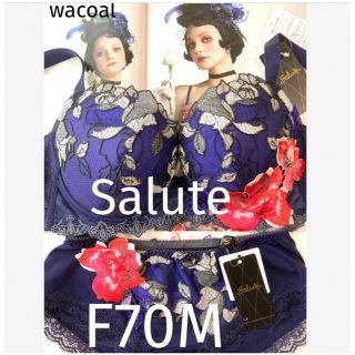 ワコール(Wacoal)の【新品タグ付】 ワコール／Saluteベルエポック★Rich Veil☆F70M(ブラ&ショーツセット)