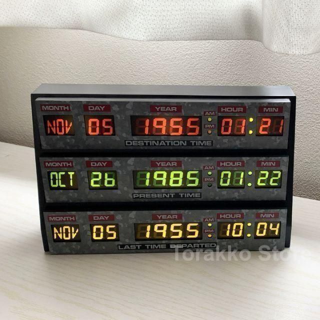 『バック・トゥ・ザ・フューチャー』 　ロゴ　LED デスクライト Fizz Creations Back to The Future Logo Light Black - Amazon.com