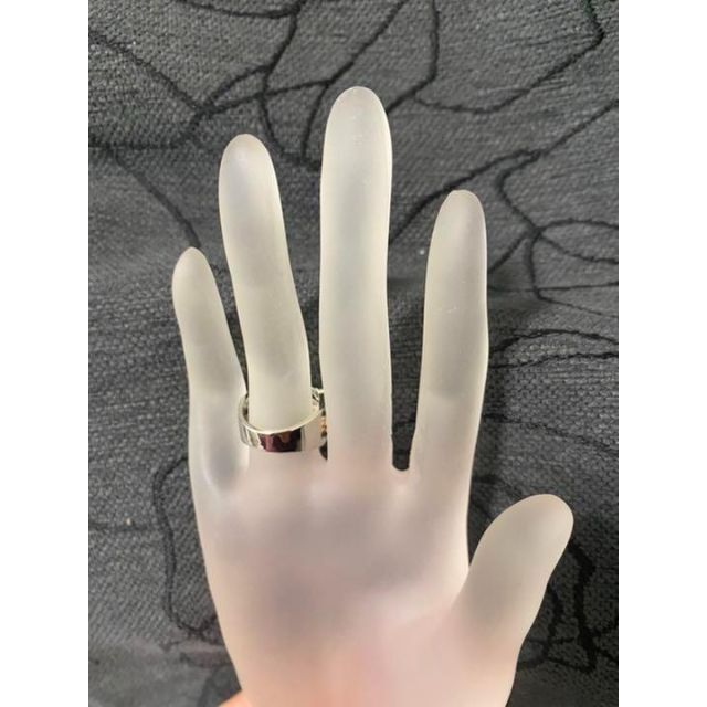 （1017）21号　ピンクゴールドとシルバー丸カラフルワイドリング　高価爪留め レディースのアクセサリー(リング(指輪))の商品写真