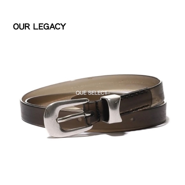 23SS OUR LEGACY 2CM  SHADOW RUBBER  BELT