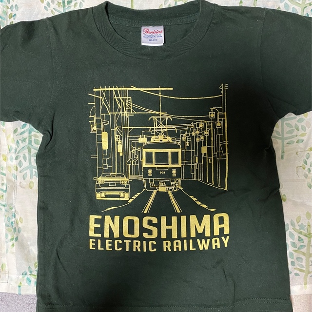 値下げ！江ノ電Tシャツ　120 キッズ/ベビー/マタニティのキッズ服男の子用(90cm~)(Tシャツ/カットソー)の商品写真