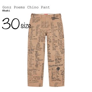 Supreme Chino Pant Khaki Stars 30 シュプリーム