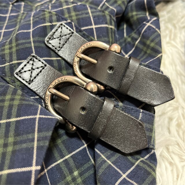 最安 ♡バーバリーブルーレーベル♡七分丈ワンピース ベルト付き