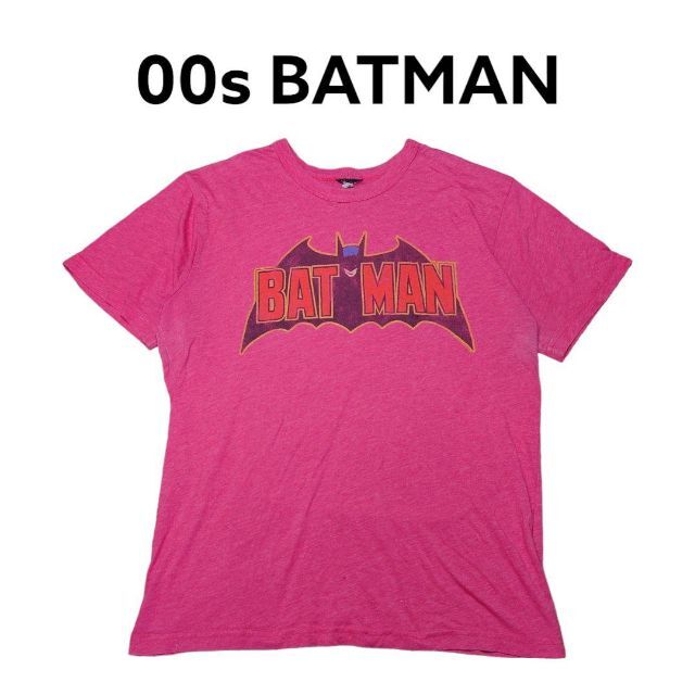 約64cm身幅レアカラー　00s BATMAN　ビッグプリント　Tシャツ　　バットマン