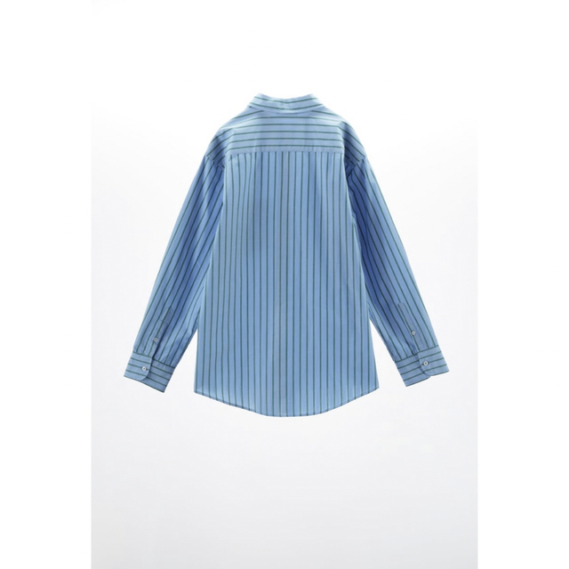 ZARA - 【完売商品】ZARA ストライプ柄オーバーサイズシャツ ストライプシャツ 空色の通販 by tam's shop|ザラならラクマ