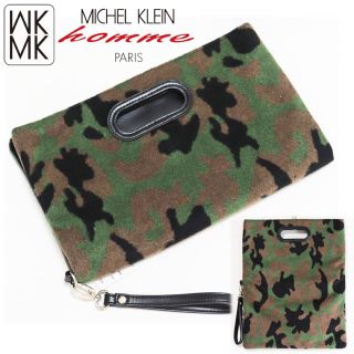 エムケーミッシェルクランオム(MK MICHEL KLEIN homme)の《ミッシェルクランオム》新品 迷彩柄２Wayクラッチバッグ トートバッグ(セカンドバッグ/クラッチバッグ)