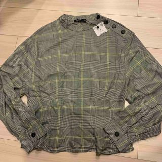 ベルシュカ(Bershka)の新品　ベルシュカ  チェックブラウス(シャツ/ブラウス(長袖/七分))