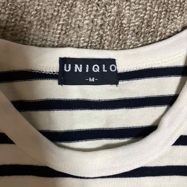 UNIQLO(ユニクロ)の90s   オールドユニクロ　ボーダー　カットソー　サイズM メンズのトップス(Tシャツ/カットソー(七分/長袖))の商品写真