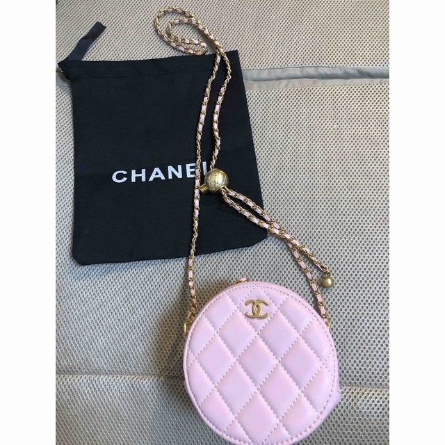 シャネル　CHANEL ポシェット　ピンク　バック