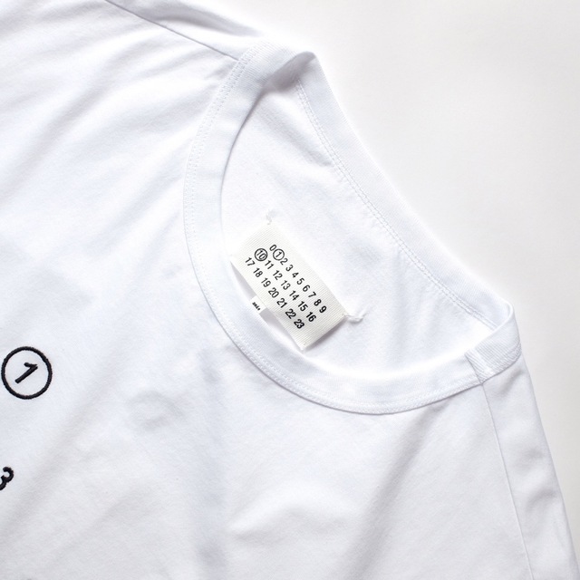 新品正規品 Maison Margiela ナンバーロゴ Tシャツ 白