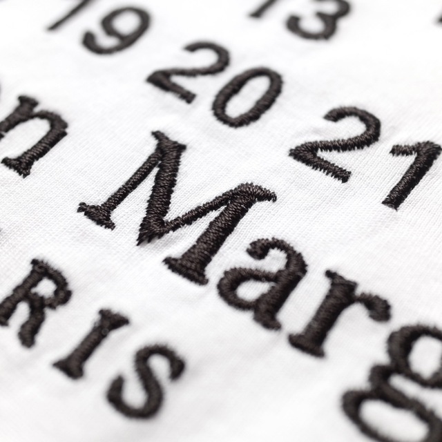 新品正規品 Maison Margiela ナンバーロゴ Tシャツ 白