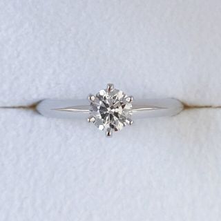 ティファニー(Tiffany & Co.)のティファニー ダイヤモンド リング Pt950 0.34ct VS-1 3EX(リング(指輪))