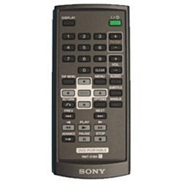 SONY ソニー純正ポータブルDVDプレーヤー用リモコン RMT-D184 i8my1cf