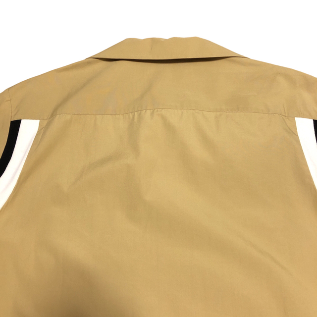 パターン MARNI マルニ リブ切替オープンカラー ボウリングシャツ ベージュ 50