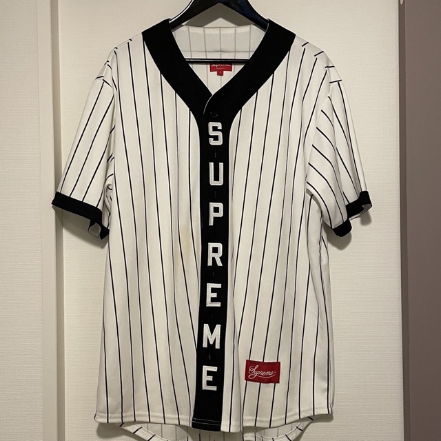 Supreme - シュプリーム ベースボールシャツ 汚れ有 Lサイズの通販 by