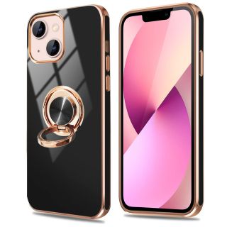 IPhone 13 mini ケース リング付きスタンド機能付き 360回転車載(iPhoneケース)