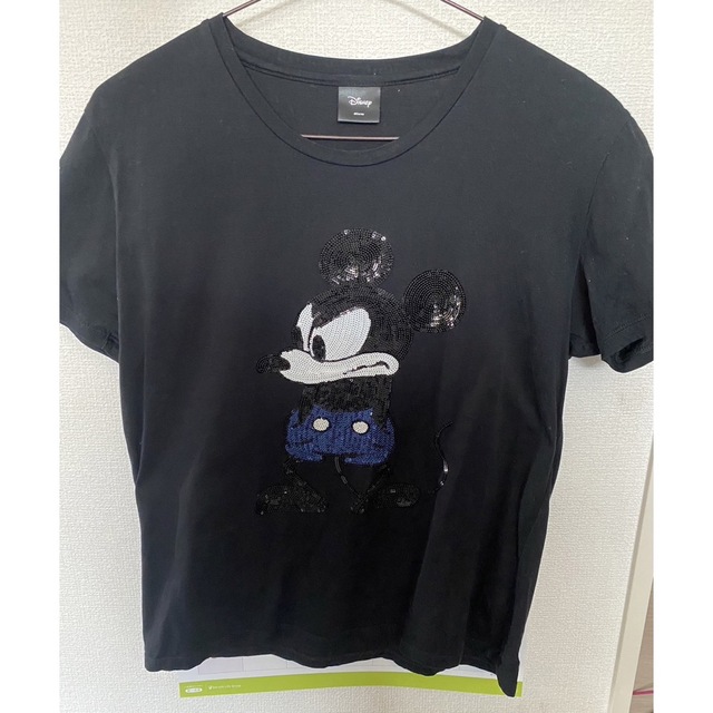 ディズニー　スパンコールTシャツ　ミッキートップス