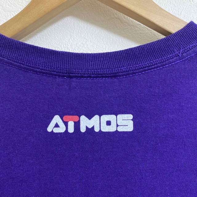 atmos(アトモス)の【美品】FILA x atmos BIG LOGO Tシャツ パープル メンズのトップス(Tシャツ/カットソー(半袖/袖なし))の商品写真