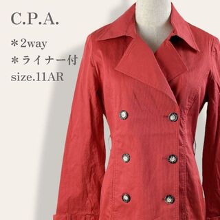 【人気モデル】　C.P.A　2way　ライナー付　Aライントレンチコート　春秋冬(トレンチコート)