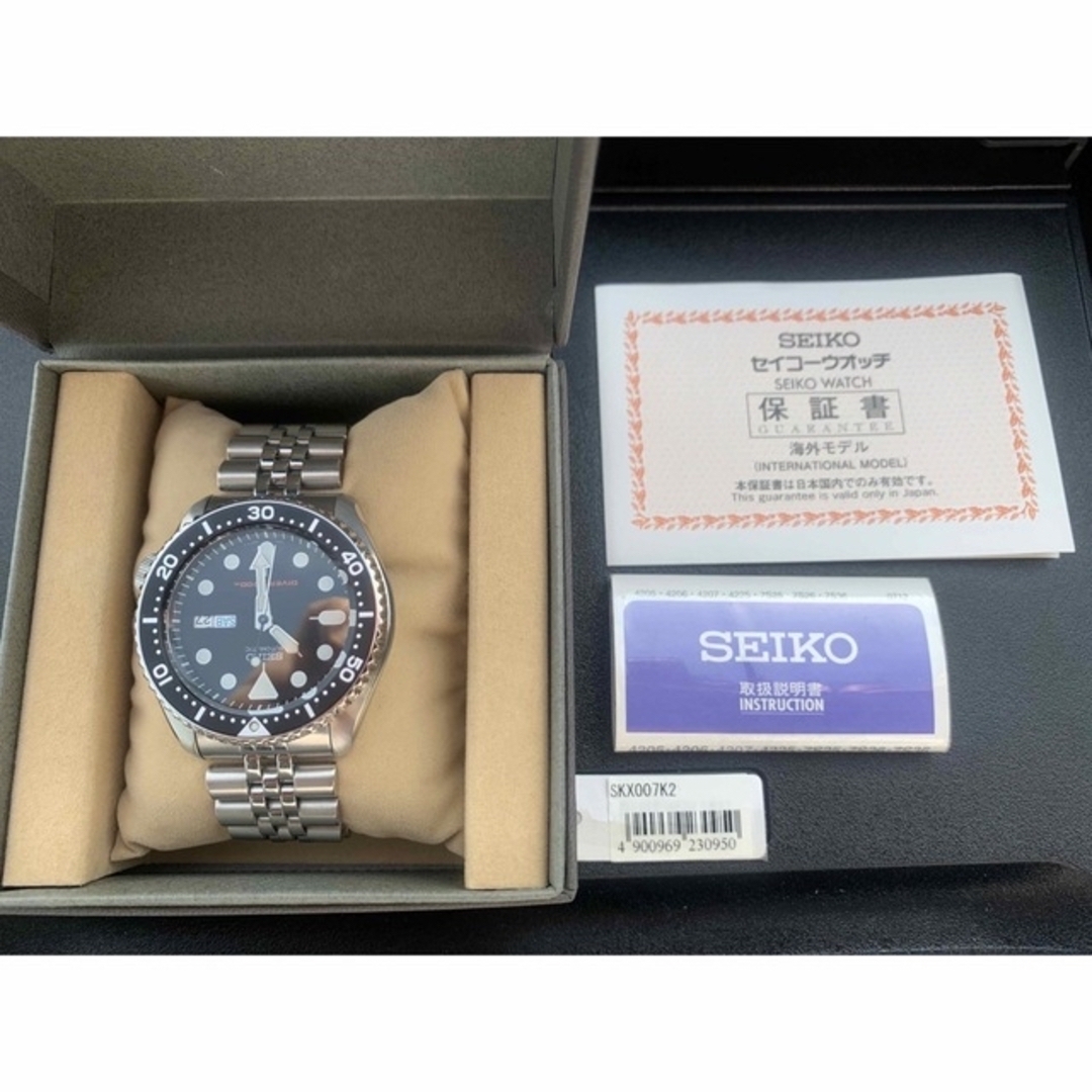 新品未使用➕おまけ付き　SEIKO ブラックボーイ　SKX007K2 ダイバー