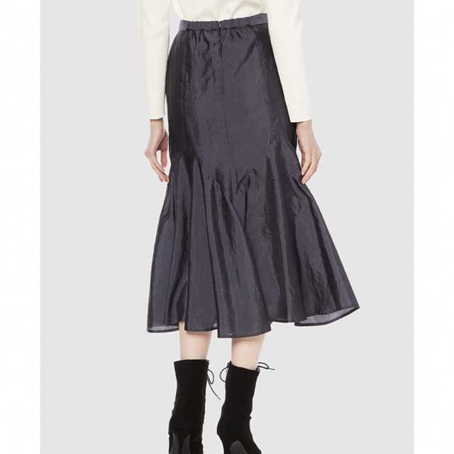 Lily Brown(リリーブラウン)のLily Brown 切替サテンナロースカート リリーブラウン スカート ロング レディースのスカート(ロングスカート)の商品写真