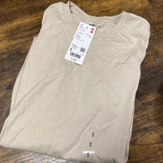 ユニクロ(UNIQLO)のユニクロ　スムースコットン　シャツティール　サイズS(Tシャツ(半袖/袖なし))