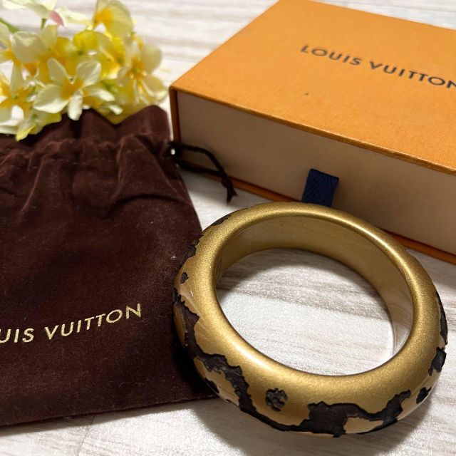 ふるさと割 VUITTON ルイヴィトン ブラスレ レオモノグラム バングル