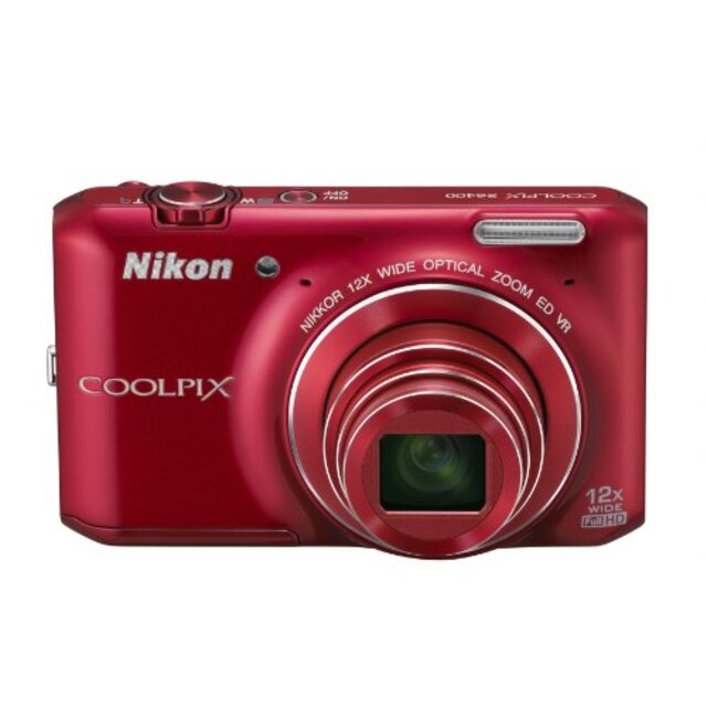 Nikon デジタルカメラ COOLPIX S6400 タッチパネル液晶 光学12倍ズーム グロッシーレッド S6400RD i8my1cf